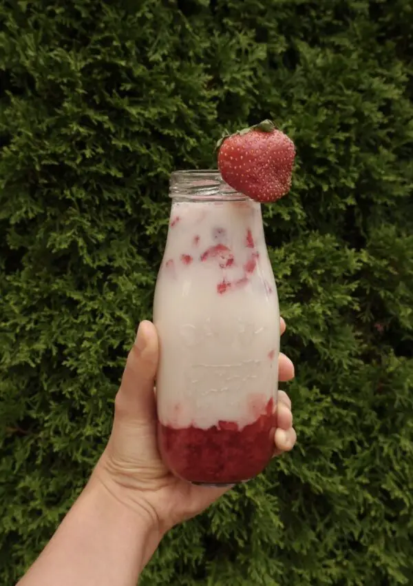 Korean Cafe Style Fresh Strawberry Milk