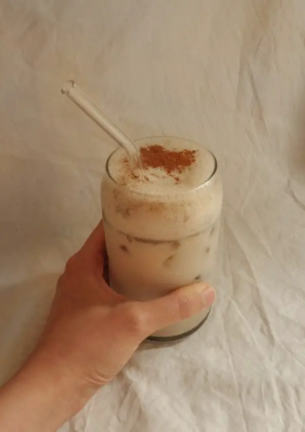 Spiced Latte with Hazelnut Almond Foam