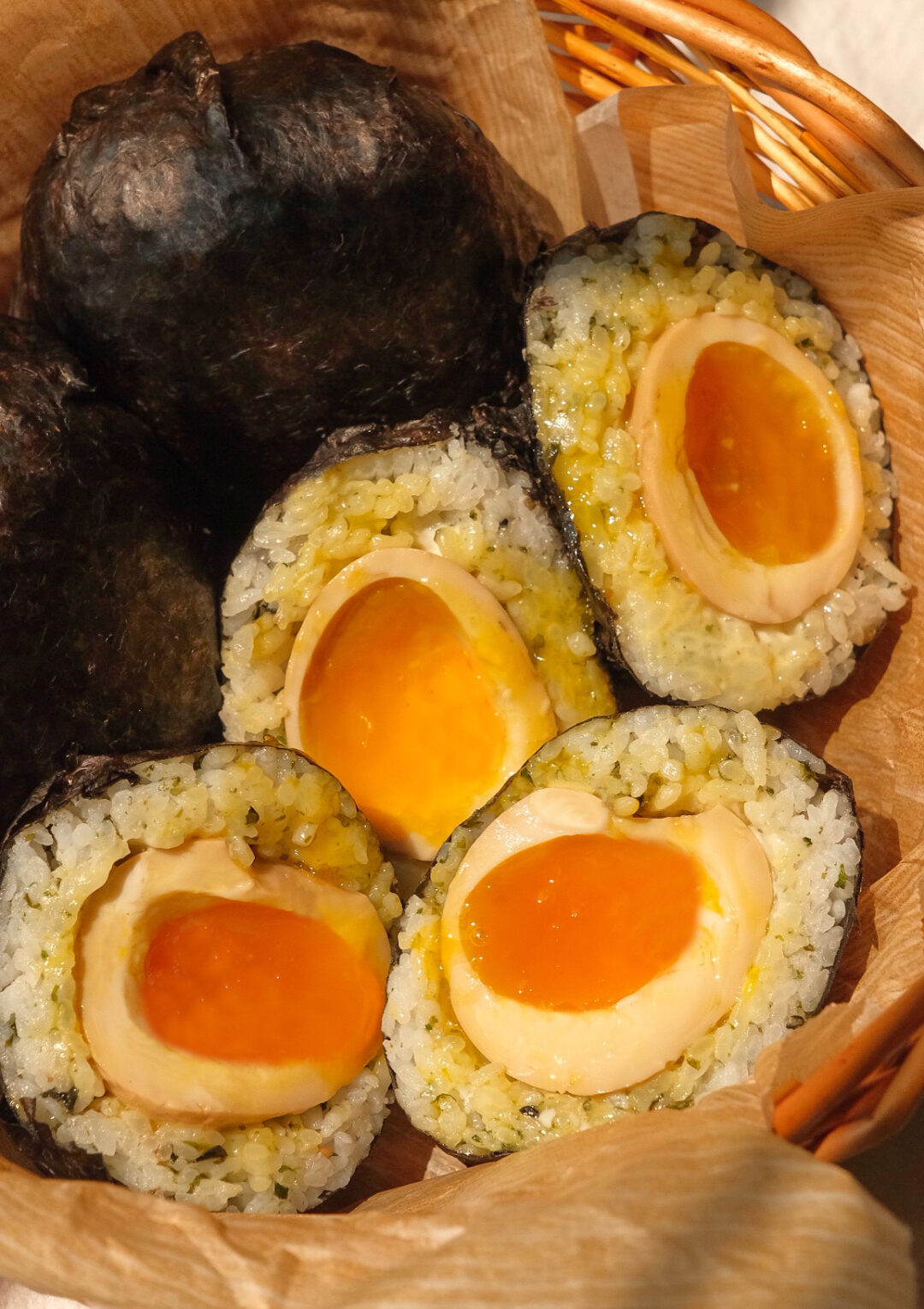 Ramen Egg Onigiri